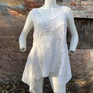 Anthropologie Vanessa Virgina See Through Blouse Floral Womens Bohemian Size XS